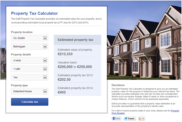 The Daft Property Tax Calculator