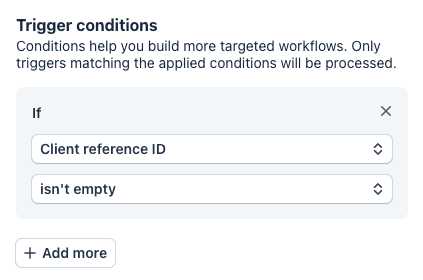 Setting the conditions