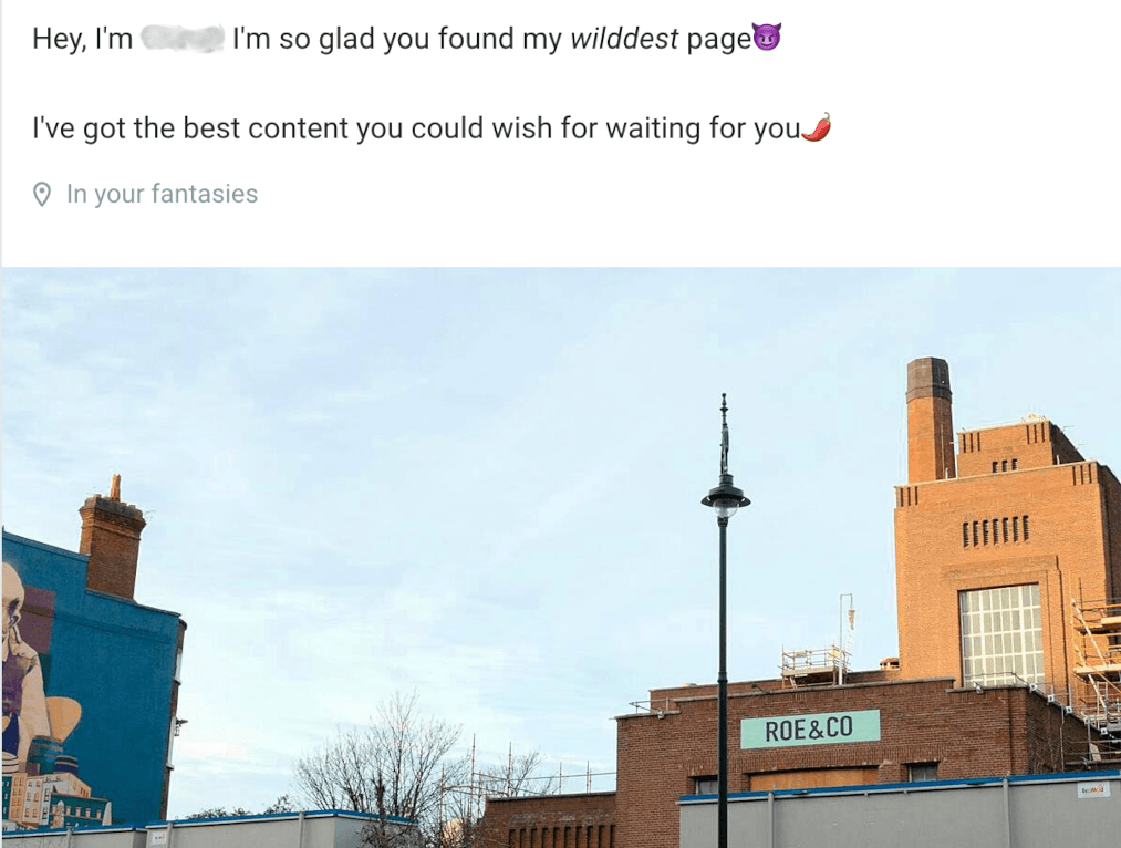 The complaining account, and the offending image. Imagination failure!