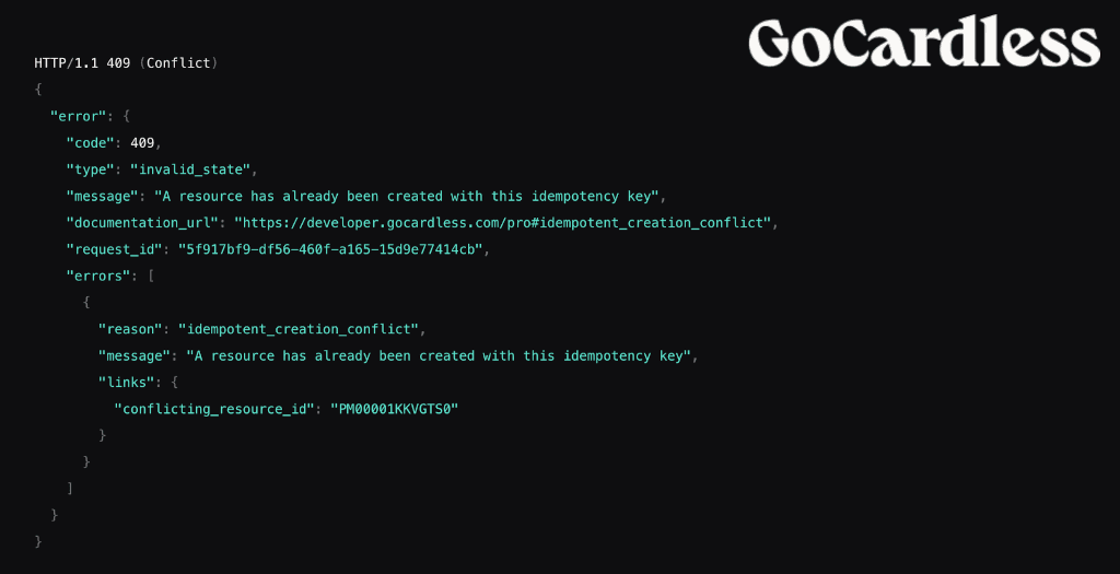 GoCardless idempotency handling