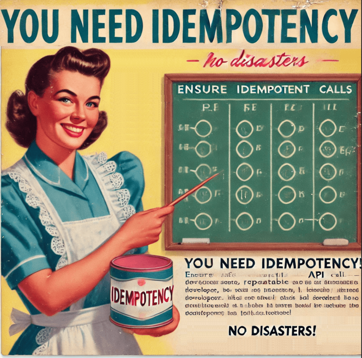 You need... idempotency!