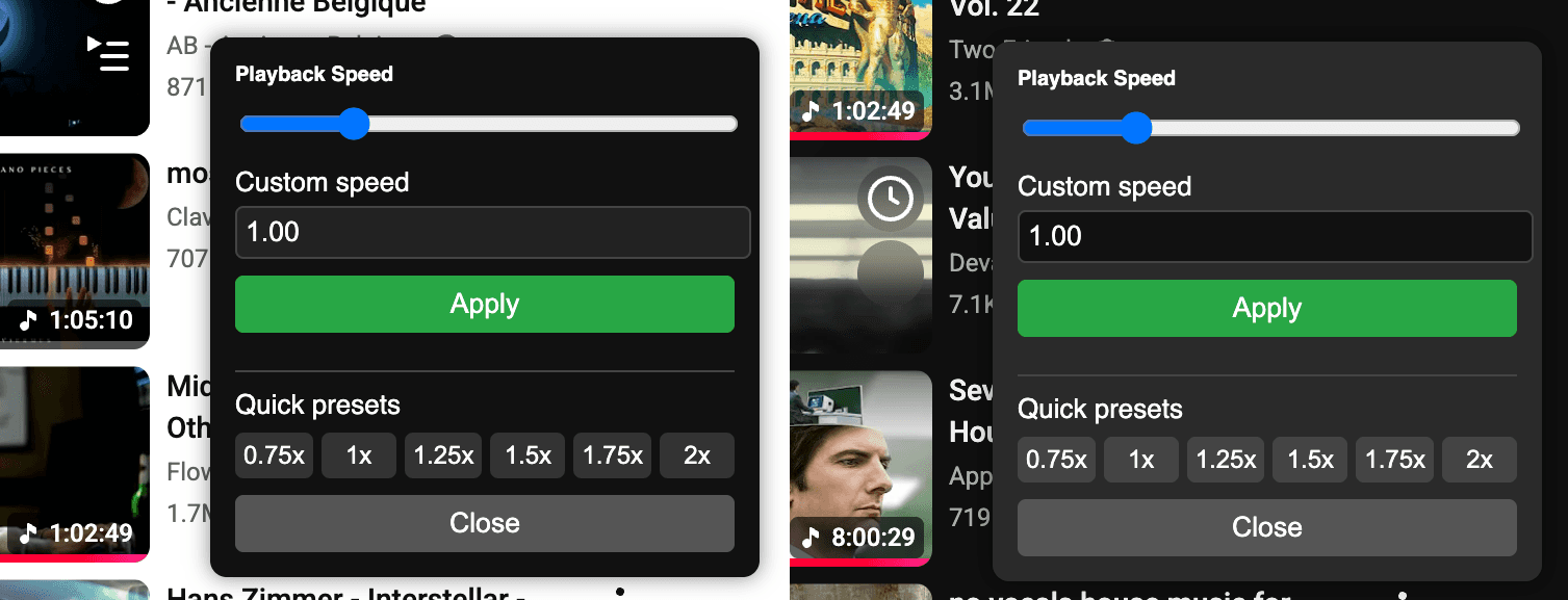 Light and dark modes