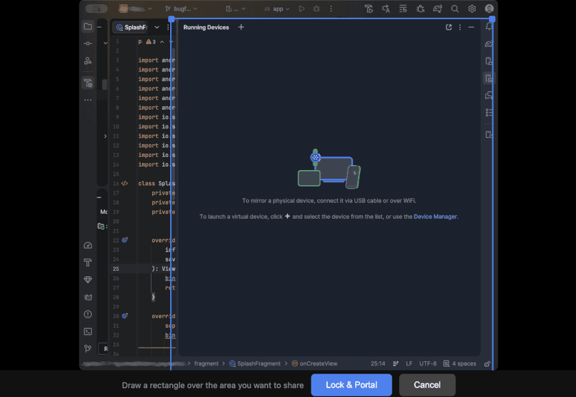 Making the selection