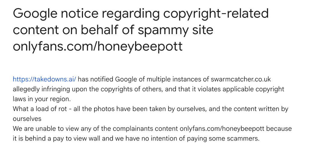 Google webmaster forum complaints