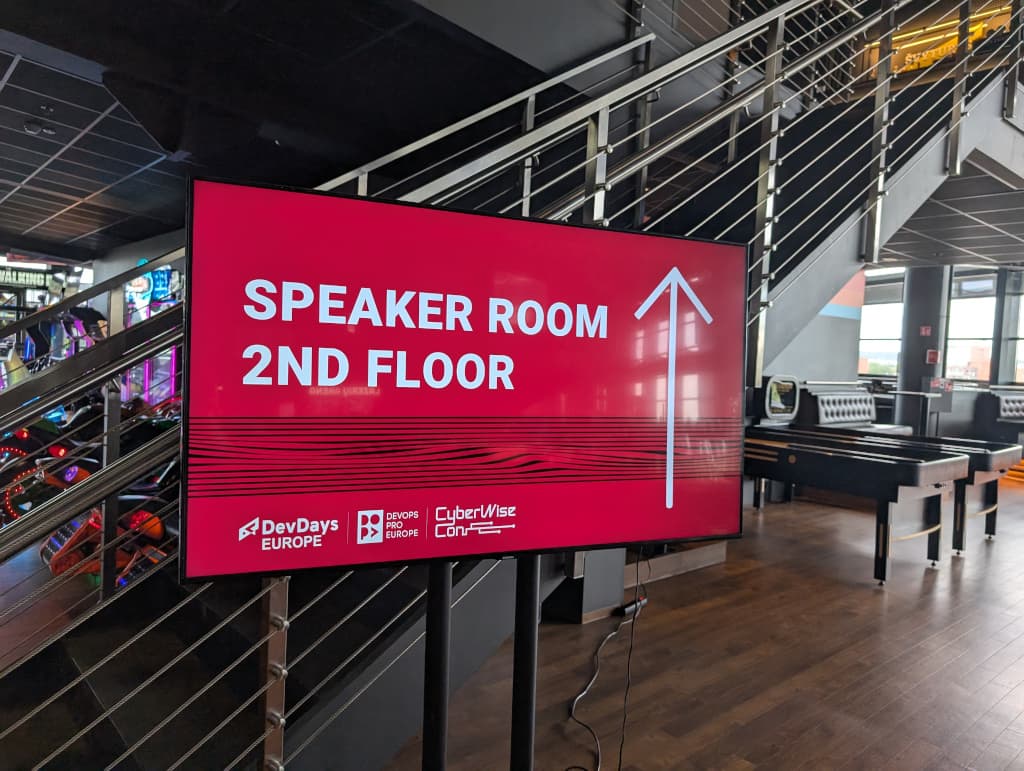 Speakers this way please
