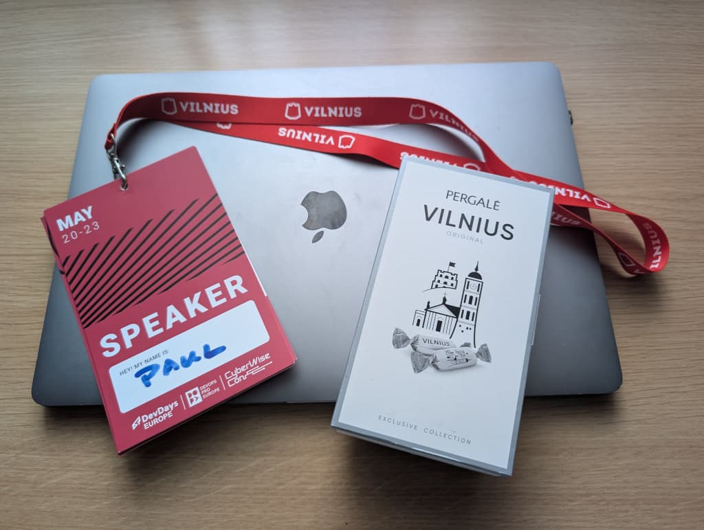 Post-conference swag
