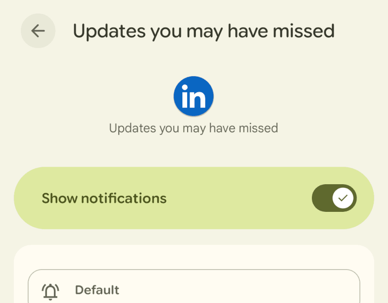 Turn 'Show Notifications' off