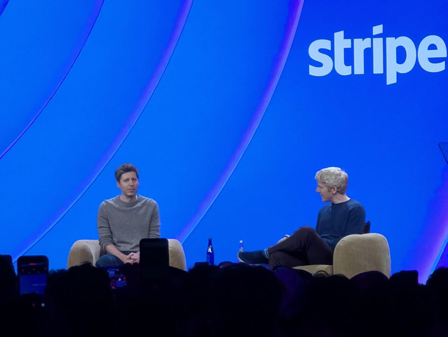 Sam Altman interview, pre-musical interlude