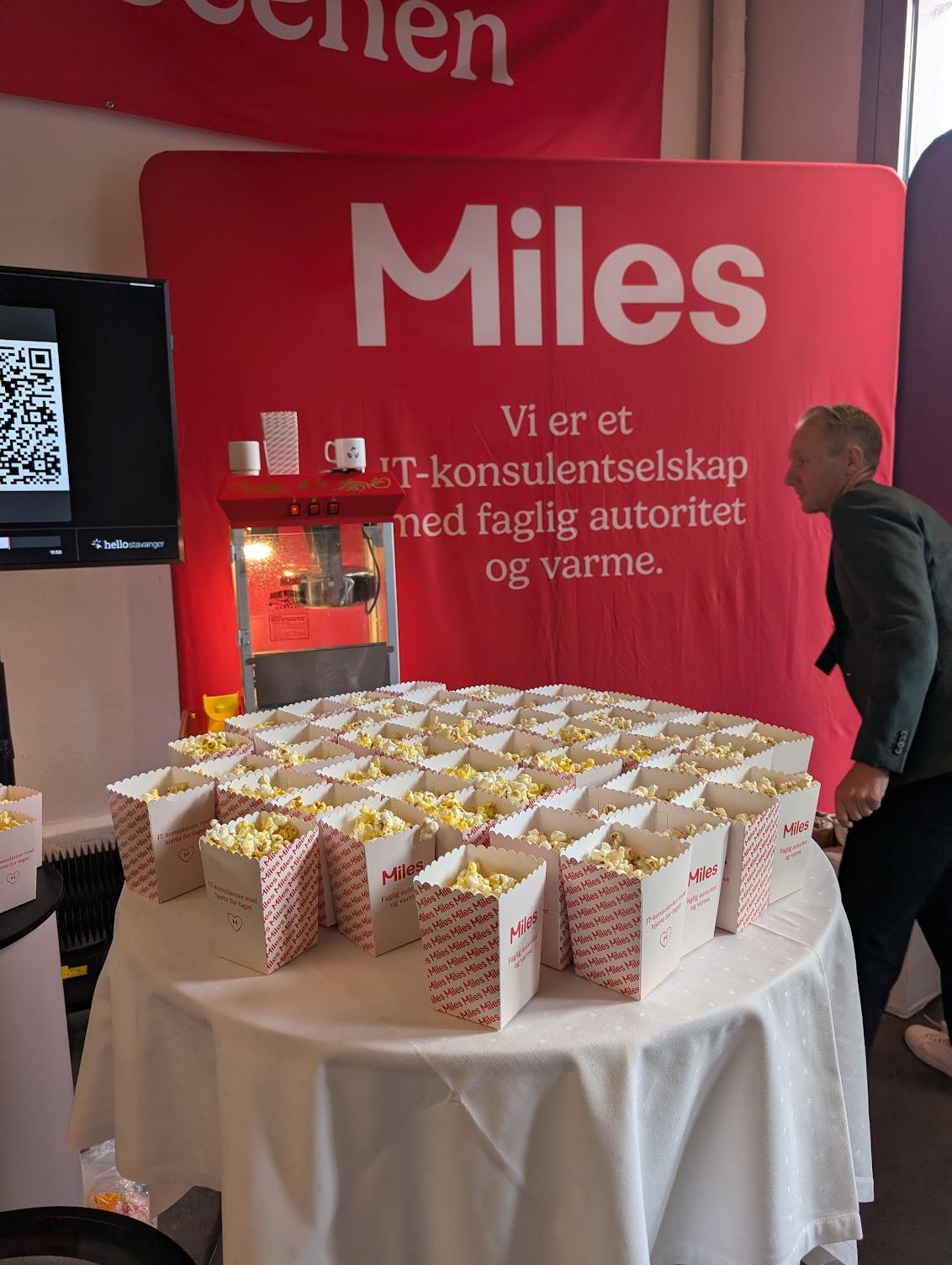 Popcorn stand at the conference