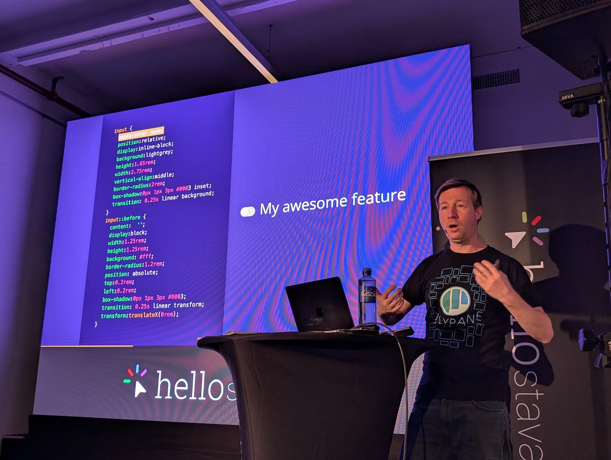 Kilian Valkhof on stage