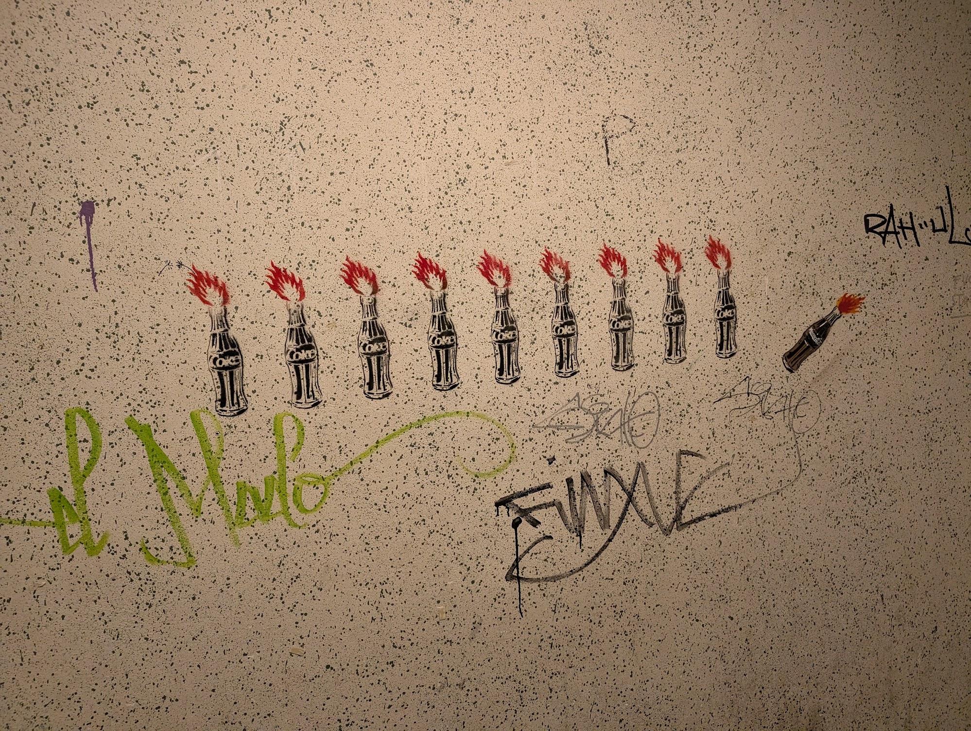 Graffiti on a wall at Tou Scene